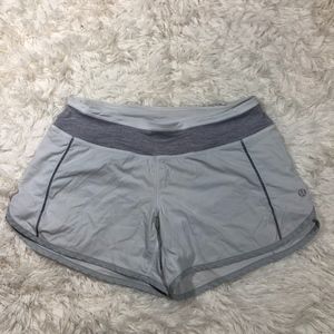 Lululemon Turbo Run Short White Grey Size 4